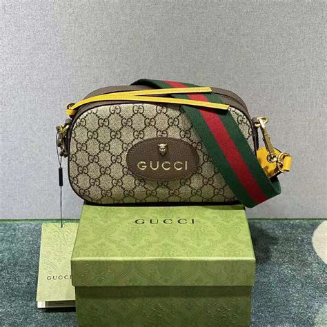 gucci beige/ebony gg canvas messenger bag|gucci print messenger bag white.